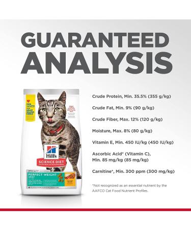 Hill's Science Diet Dry Cat Food - Adult Perfect Weight Chicken Recipe for Healthy Weight Management - Buy Online on GoSupps.com