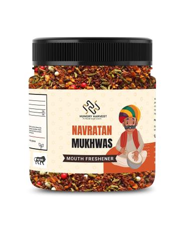 Hungry Harvest Rajasthani Navratan Mix Mukhwas 300g Nariyal Mix Digestive Mouth Freshner Saunf_Packing May Vary
