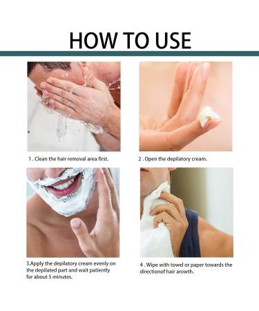  DUBUSH Gentle and non-irritating organic hair removal mask for the body - Hair removal cream for face and beard - Hair removal cream for men for face legs chest - Buy Online on GoSupps.com