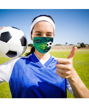50PC 3-Ply Disposable_Face_Mask with Football Patterns Design Breathable Comfortable for Women Men Adults Use - Buy Online on GoSupps.com