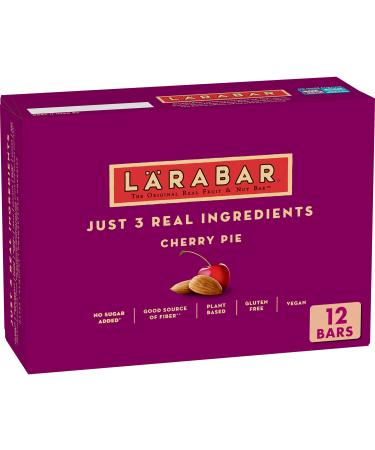 Larabar Fruit and Nut Bar, Cherry Pie, 20.4 oz, 12 Count Box 12 Count (Pack of 1)