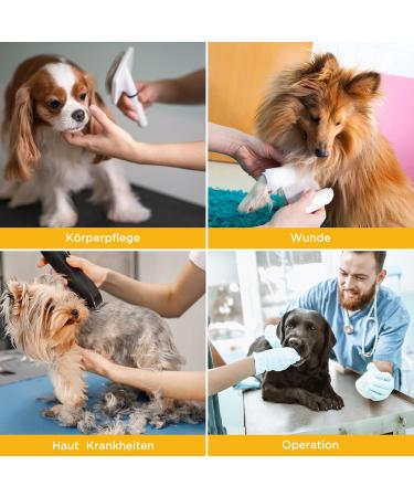 Bonthe Halskrause Dog Collar - Breathable Elizabethan Soft Protective Dog Collar for Post-Op Care Adjustable with Leak Protection - Prevent Licking from Wounds (Yellow) - Buy Online on GoSupps.com