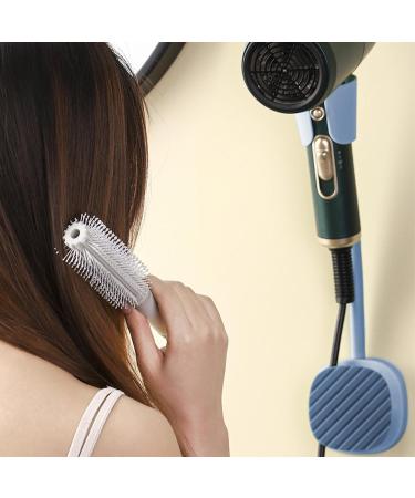Wezalget Blow Dryer Holder Organizer 360 Degree Adjustable Wall Hair Dryer Rack Adhesive Hair Dryer Organizer No Punching with Cable Hook Blue - Buy Online on GoSupps.com