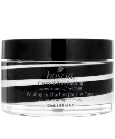 boscia Charcoal Pore Pudding - Vegan, Cruelty-Free, Natural and Clean Skincare | Activated Charcoal and Binchotan White Charcoal Wash Off Face Mask, 2.8 Fl Oz
