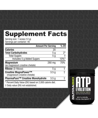 NutraBio ATP Evolution | Supercharged Muscle Recovery Powder 500g | 40 Servings - International Shipping Available - Buy Online on GoSupps.com