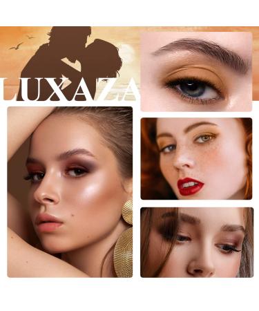 LUXAZA 6 PCS Brown & Neutral Metallic Eyeshadow Stick Set - Matte Creamy Waterproof Eye Brightener & Highlighter Makeup Crayon Set - Buy Online on GoSupps.com