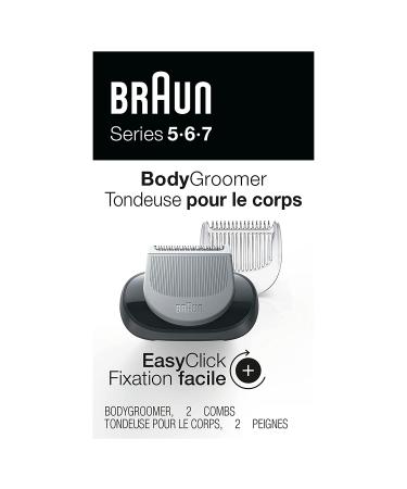 Braun EasyClick Body Groomer Attachment for Series 5, 6 & 7 Electric Razors - Compatible with 5018s, 5020s & More - Buy Online on GoSupps.com