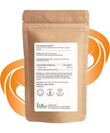 Coenzyme Q10 Capsules 200mg - 1000 Vegan Ubiquinone Tablets | 100% Pure & Additive-Free | Premium Quality - Buy Online on GoSupps.com