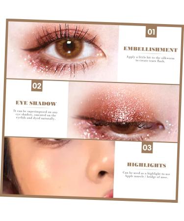 Healvian 6 Pcs Eyeshadow Shampoo+shield Make up Liquid Eye Shadow Eye Makeup Cosmetics Plastic - Buy Online on GoSupps.com