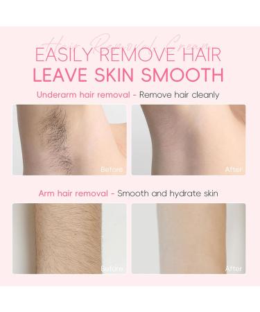  G n rique Hair Removal Cream - Hydrating Hair Removal Lotion Wax Smooth Soft Skin Cosmetic | Body Face Leg Under Arms Chest Back Back Tch Lief Chin Chin Bikini Grooming Treatment Port - Buy Online on GoSupps.com