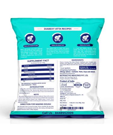 Diabexy Atta Sugar Control for Diabetes - 5kg | Low GI Whole Wheat Flour - Buy Online on GoSupps.com