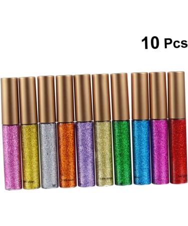 FRCOLOR 10pcs Liquid Liquid Eye Shadow Glitter Eyeliner Liquid Eyeliner Colorful - Buy Online on GoSupps.com