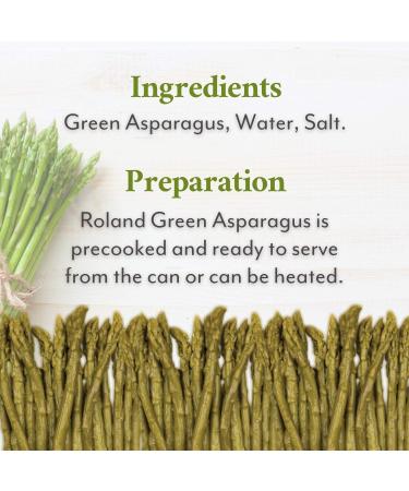Roland Foods Whole Green Asparagus Spears  Specialty Imported Food  14.1-Ounce Can - Buy Online on GoSupps.com