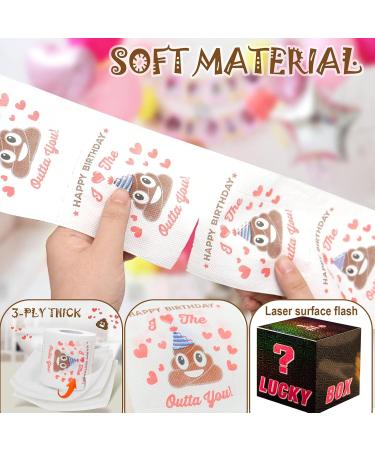 KRANX Birthday Gifts for Men & Women - 2 Funny Toilet Paper Rolls with Lucky Box 30th 40th 50th Birthday Decorations Party Supplies Favors Idea Funny Gag Gifts for Family Novelty Gifts for Friends - Buy Online on GoSupps.com
