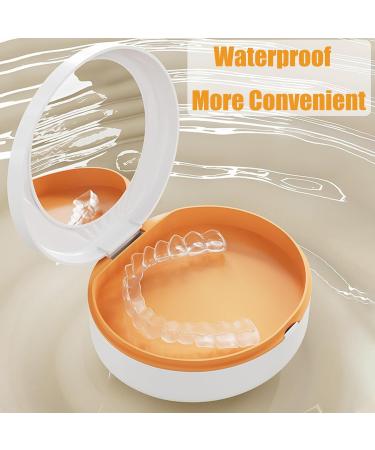 Prohese Dinner Set Dental Prostheses Container - 3-Layer Denture Case with Mirror & Aligner Tools for Braces & Chewies - Keep Your Dentures Clean International Shipping - Buy Online on GoSupps.com