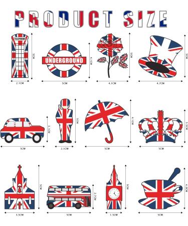 48 Pcs Cake Toppers King Charles Coronation Decorations 2023 Union Jack Party Supplies Kings Coronation Decorations King Charles III Cupcakes Toppers Cute Party Decorations - Buy Online on GoSupps.com