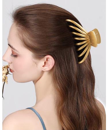 4 Pack Extra Large Hair Claw Clips for Women - Strong Hold Matte Banana Clips - Vintage Style - Perfect for Long Curly Hair - Multi-color - Buy Online on GoSupps.com