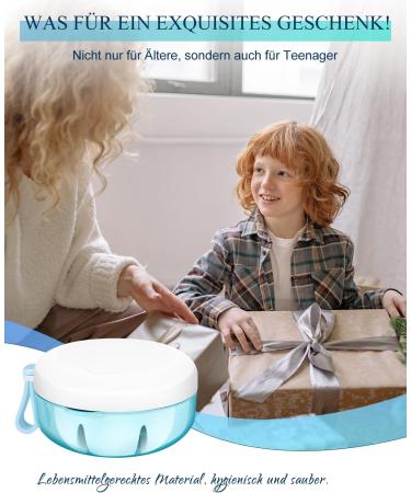 Portable Dnom Dose for Braces - Spoutable Dental Prosthesis Container & Brush for Corrective Bite Splint Care - Buy Online on GoSupps.com