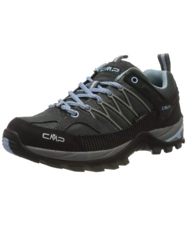 CMP Women's Rigel Low Wmn Shoe Wp Trekking & Hiking Shoes 40 EU Grey Light Blue Graffite Azzurro