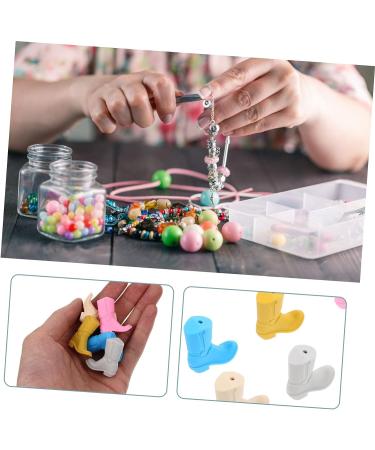 Healifty 12 Pcs DIY Silicone Teething Beads Set for Babies - Garland, Necklace, Spacer, Bracelet - Assorted Colors - 3x1.4x1cm - Bulk DIY Beads - Buy Online on GoSupps.com
