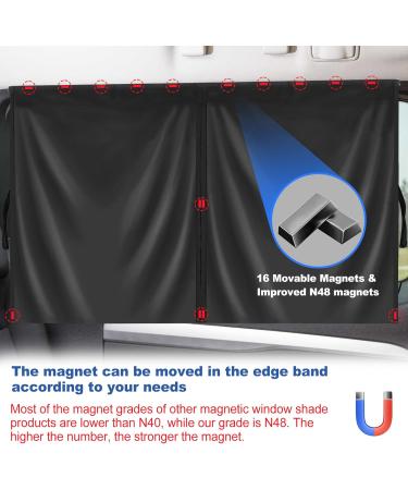 PEMOTech Car Sun Shade for Baby - UV & Heat Protection Magnetic Darkening Window - 2 Pack - Buy Online on GoSupps.com