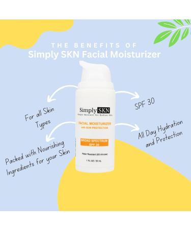 Daily Facial Moisturizer with SPF 30 - Hydrating Sun Protection for Men & Women - Travel Size 1.0 oz - Shop Internationally - Buy Online on GoSupps.com
