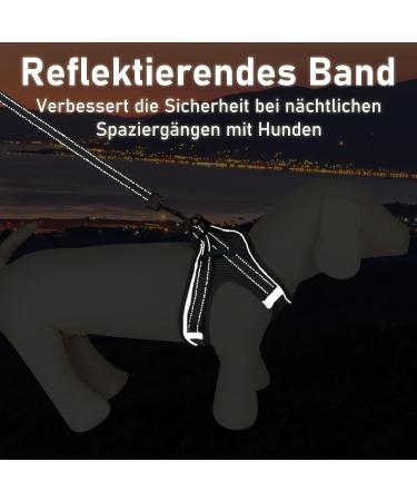 UVTQSSP Padded Dog Harness for Small Dogs with Leash - Comfortable & Adjustable Puppy Harness in Gray - Buy Online on GoSupps.com