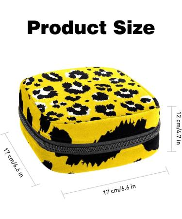 Womens Napkin Storage Pocket - Leopard Pattern | Portable Menstrual Cup & Bandages | Perfect for First Period & Female Menstruation - Buy Online on GoSupps.com
