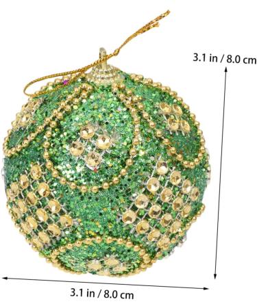 Zerodeko 6 Pcs Christmas Hanging Ball Foam Crafts Ball Weird Plush Doll Clothes Ornaments Xmas 8cm 16g Set Greenx2pcs Size 1x2pcs - Buy Online on GoSupps.com
