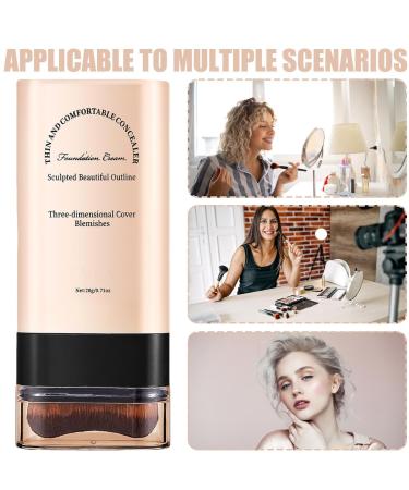  G n rique Natural Foundation Stick Hydrating Face Stick Light Finish Foundation Smooth Texture Long Lasting Coverage Perfect for Chinese New Year Valentines Day 20g - Buy Online on GoSupps.com