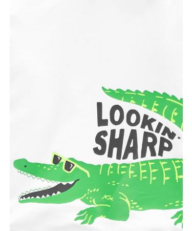 Simple Joys by Carter's Baby Boys' Swimsuit Trunk and Rashguard Set - Black Crocodile Print (3-6 Months) - Buy Online on GoSupps.com