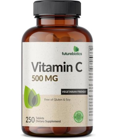 Futurebiotics Vitamin C 500mg Non-GMO 250 Tablets - Buy Online on GoSupps.com
