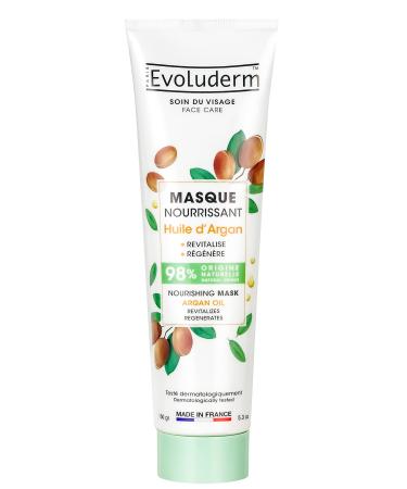 Evoluderm EVOLUDERM - Nourishing Argan Oil Mask - 150 ml - 98% Natural Origin - Vegan - Made in France