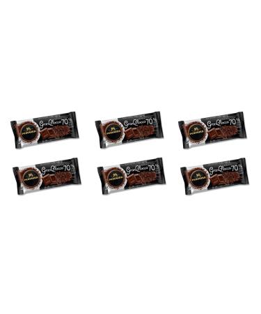 Perugina Perugina Gran Blocco Chocolate Extra Dark Fondent 70% Cocoa Extra Intense Flavour 150g (Pack of 6)