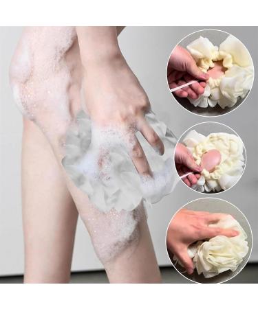 Buy Loufee Loofah Washcloth Set - 2-in-1 Bath Sponge & Exfoliating Shower Scrubber (2pcs Pink) | International Shipping Available - Buy Online on GoSupps.com