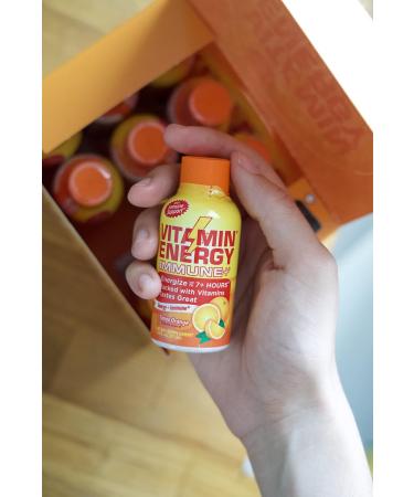 Vitamin Energy Immune+ Tango Orange Shots | Energize & Support Immune System | Sugar & Carb-Free | 7+ Hours Energy | 24 Pack 1.93 fl oz - Buy Online on GoSupps.com