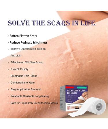 Silicone Scar Tape Roll - Professional Reusable Sheets for Surgical Caesarean Scar Removal - Buy Online on GoSupps.com