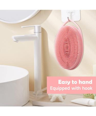YONOY 2 Pack Silicone Body Scrubber - Gentle Exfoliating Bath & Shampoo Brush for Sensitive Skin - Scalp Massager & Double-Sided Body Brush - Lathers Well - Buy Online on GoSupps.com