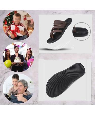 Wygwlg Men s Summer Sandals - Comfortable Non-Slip Flip Flops & Open Toe Beach Sandals | Perfect Birthday Gifts for Dad Husband & Son - Buy Online on GoSupps.com