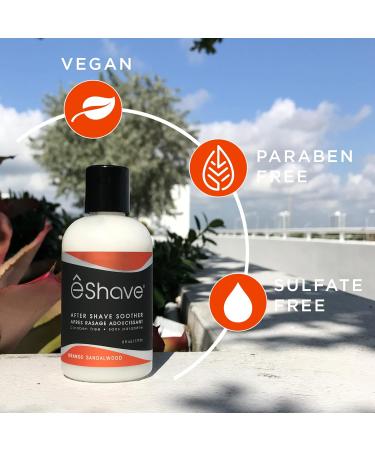 eShave Orange Sandalwood After Shave Soother 177ml - Soothing & Refreshing Post-Shave Care | International Shipping Available - Buy Online on GoSupps.com