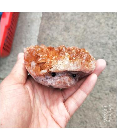 Natural Crystal Cluster Crystal Carving Hedgehog Quartz Minerals Stone Decoration Home The Goods ZJGIDTEM (Size : 300g 7-8cm) - Buy Online on GoSupps.com