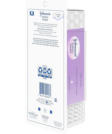 Johnson's Safety Ear Swabs for Babies and Children - Gentle Non-Chlorine Bleached Cotton - 370 ct (2 Packs) - Buy Online on GoSupps.com