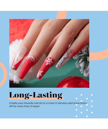 Beetles Nail Art Foil Glue Gel Set with 10PCS Animals Flowers Butterfly Stickers - 15ML Transfer Glues for Manicure DIY - Nail Dryer Curing Lamp Required - Soak Off - Buy Online on GoSupps.com