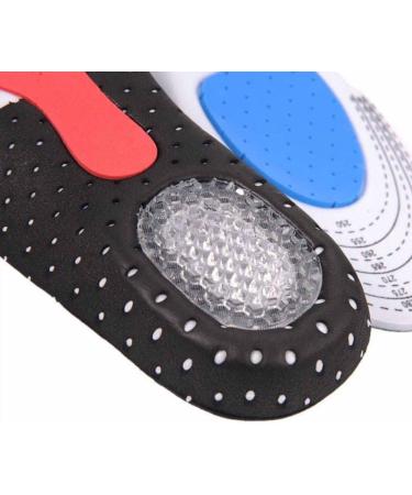 Premium Comfort Gel Sports Insoles for Men & Women - Orthotic Cushion with Arch Support for Plantar Fasciitis & Sore Feet Relief | Large (M 7.5-12 / W 9-13) - Buy Online on GoSupps.com
