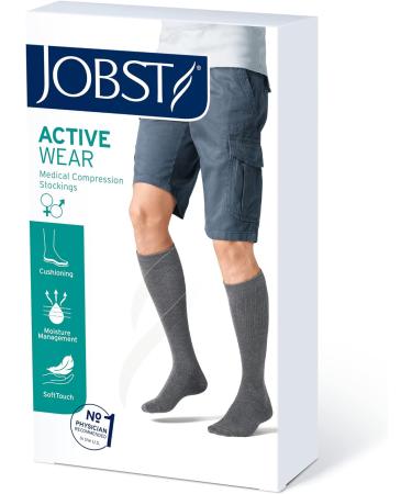 Compression Socks Knee High 15-20 mmHg Closed Toe Cool Black XL for Full Calf - Improve Circulation & Comfort - Buy Online on GoSupps.com