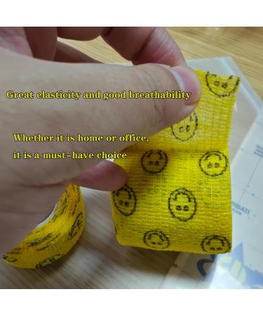 Self Adhesive Bandage Wraps | Elastic Self Sticking Bandage Tape - 2 Inch & 1 Inch (4 PCS - Buy Online on GoSupps.com