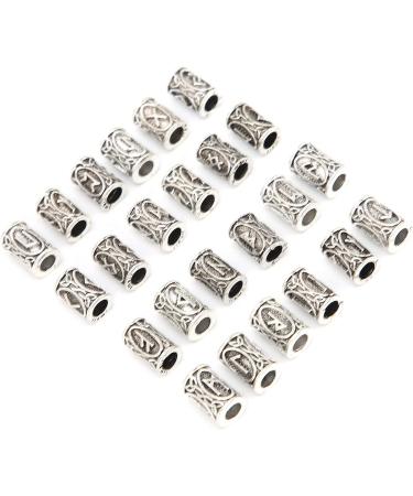 Perles de Cheveux pour Hommes 24pcs Perles de Dreadlock Hommes Perles de Barbe pour le Voyage pour le Salon - Buy Online on GoSupps.com