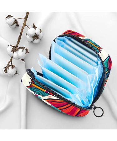 Colorful Rooster Tiger Rose Napkin Storage Bag | Portable Zippered Pouch for Women & Teen Girls - Buy Online on GoSupps.com