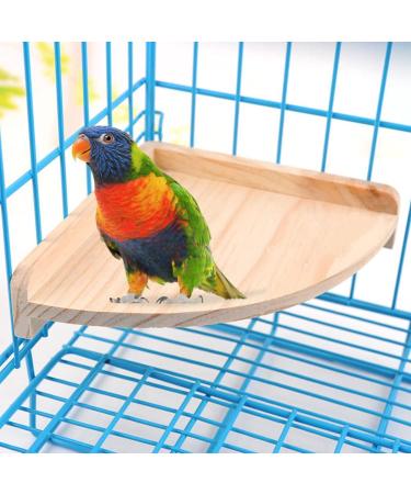 Mrli Pet Bird Perch Stand Platform for Parrot Parakeet Conure Cockatiel Budgie - 17x17 cm - Buy Online on GoSupps.com