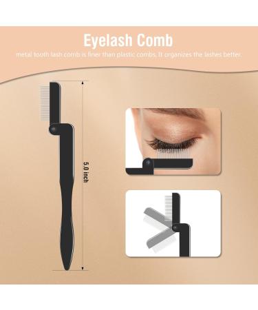 3PCS Eyelash Comb & Brow Brush Set - Lash Separator & Eyebrow Spoolie for Clump-Free Mascara | International Shipping - Buy Online on GoSupps.com